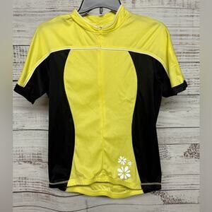 Canari Bright Yellow Biking Jersey Top Large
